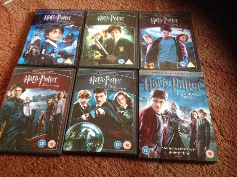 Harry potter DVDs039great condition.