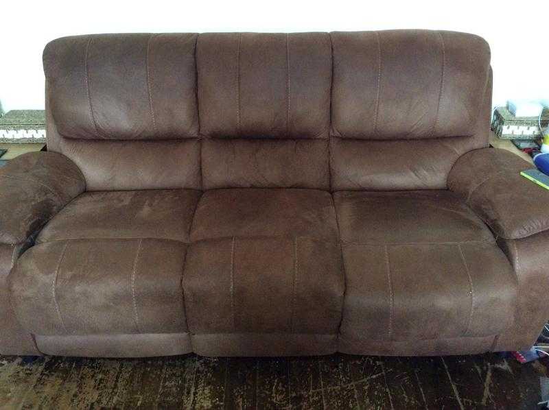 Harveys windchester 3 amp 2 seater faux suede sofas