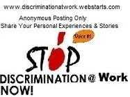 Have Your SayAnonymous Blog Discrimination at Work - www.discriminationatwork.com