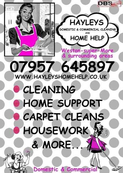 Hayley039s Home Help amp cleaning sevices