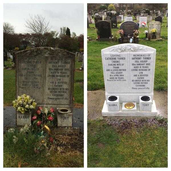 Headstone cleaning, Marble-it.ltd, Liverpool, Stone restoration, Facade cleaning