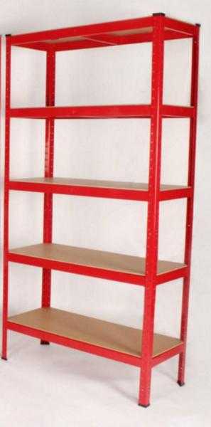 HEAVY DUTY 5 TIER BOLTLESS STORAGE RACKING SUITABLE FOR GARAGE OFFICE SHED WAREHOUSE HOME