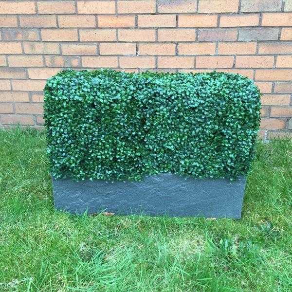 Hedgedin premium artificial hedge planter boxwood plastic instant garden hedging cover screen