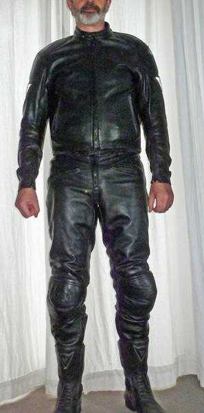 Hein-Gericke leather motorcycle jacket and trousers