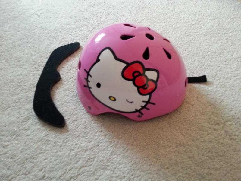 Hello Kitty Bicycle Helmet - excellent condition, barely worn