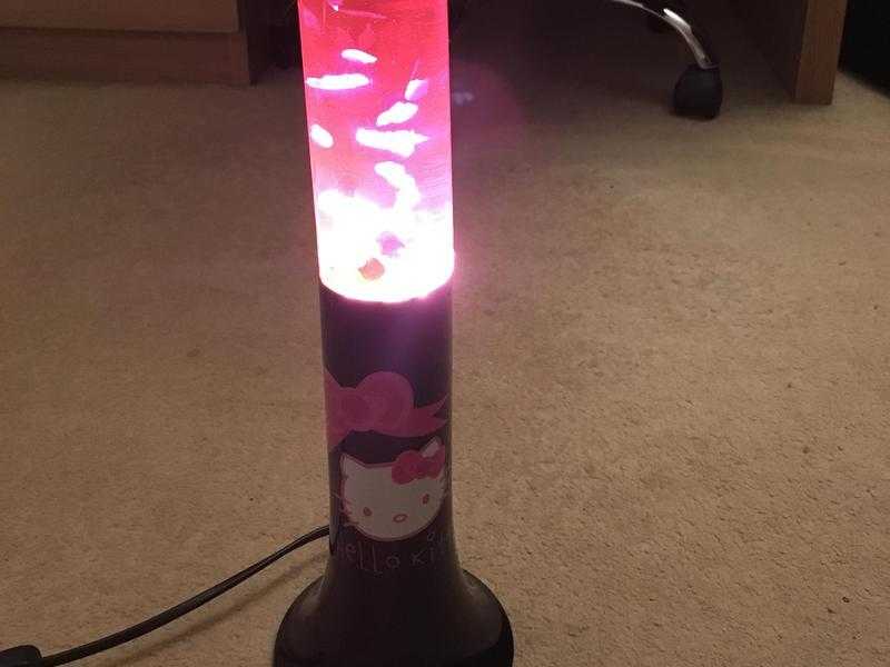 Hello kitty glitter lamp