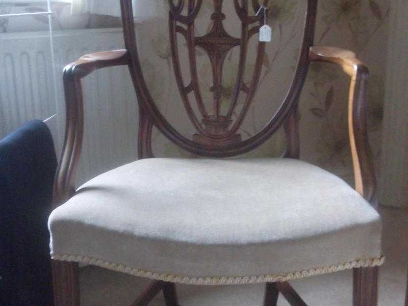 Hepple White Style Single Chair.
