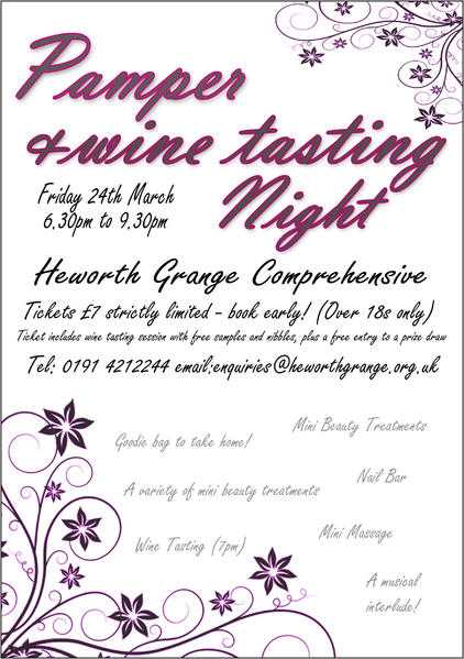 Heworth Grange - Wine Tasting and Pamper Night