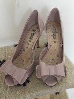 High heeled shoes