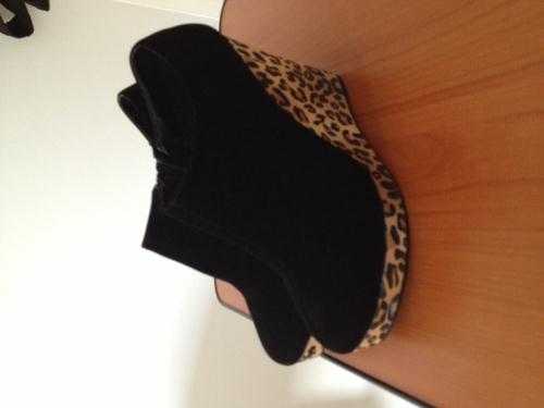 High Leopard heels shoes