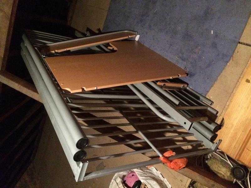 High sleeper metal bed frame