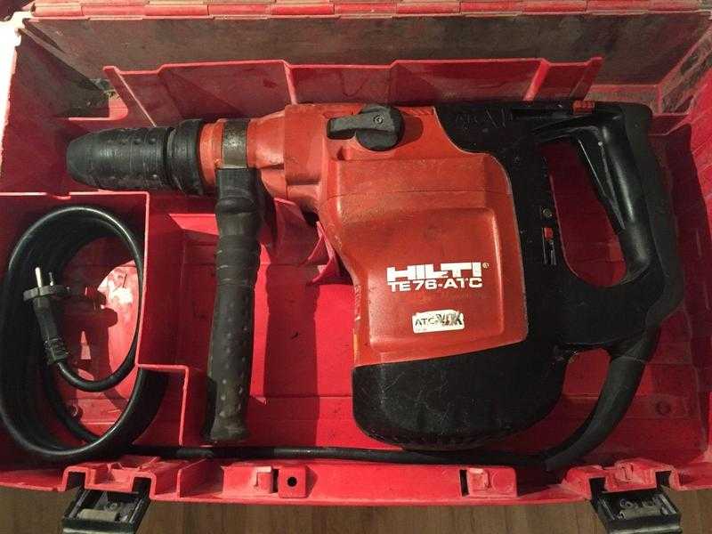 Hilti TE 76-ATC Rotary Hammer  suitcase  8x chisel