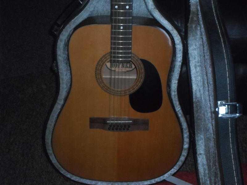 HOFNER 490 12 STRING ACOUSTIC GUITAR AND CASE