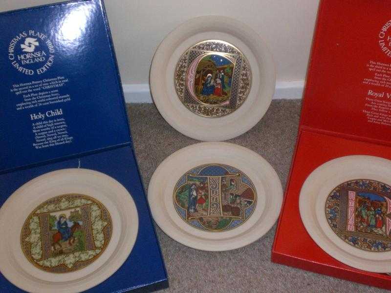 Hornsea Christmas Plates