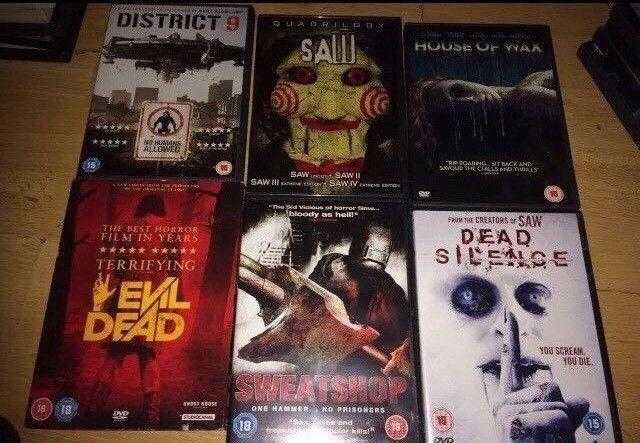 Horror dvds 1 each