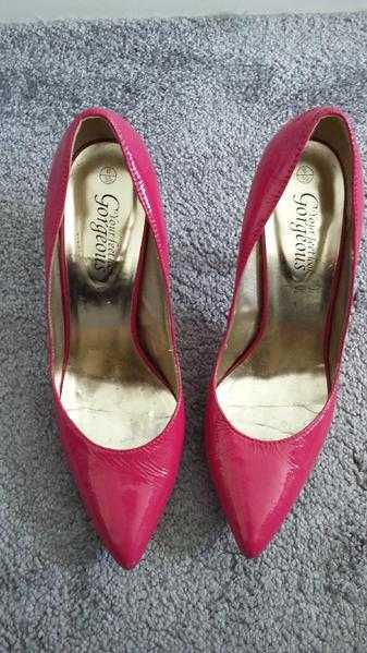 Hot Pink Stilettos Size 6