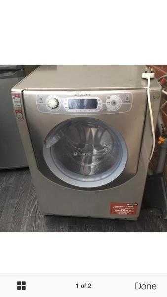 Hot point washer silver