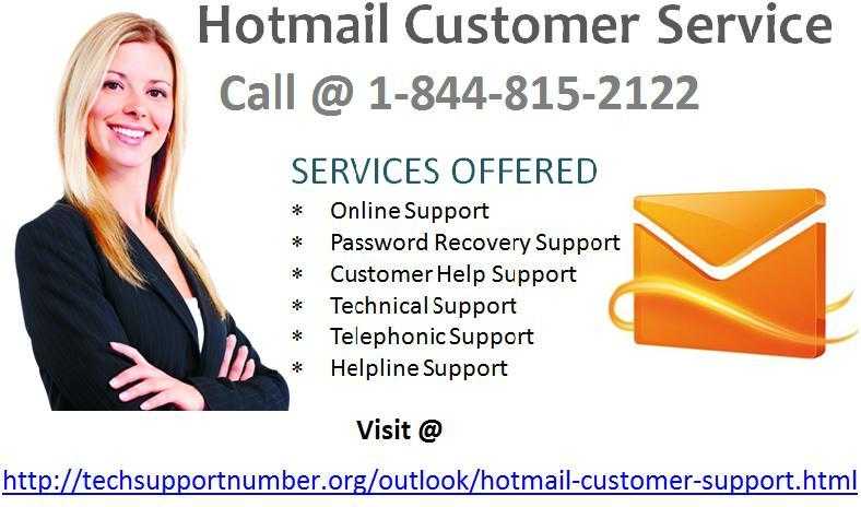Hotmail Customer Service  1-844-815-2122