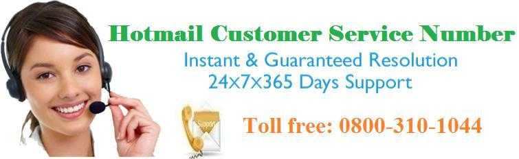 Hotmail Customer Service Number UK 0800-310-1044, Email support