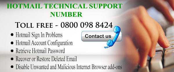 Hotmail Technical Support Contact Number