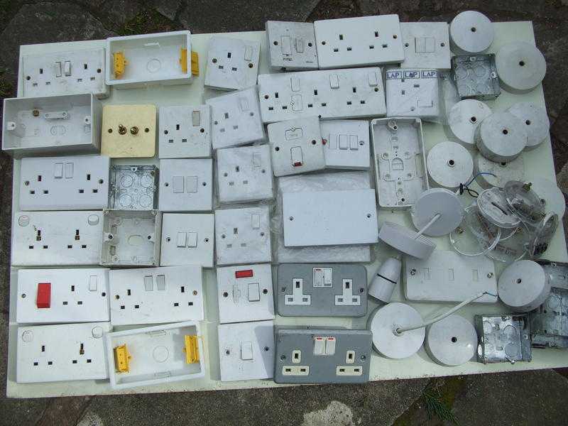 Household electrical sockets switches etc etc