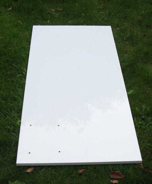 Howdens Gloss white MDF cupboard End Panel, Off-cut