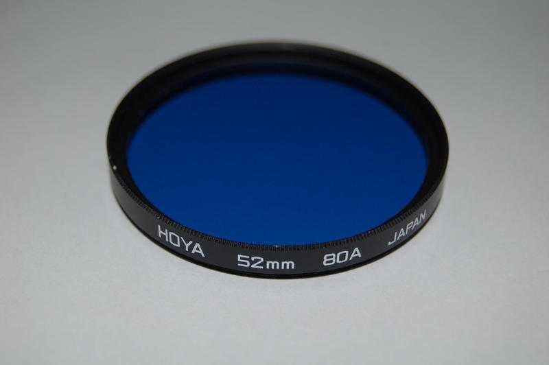 Hoya Filters, 80A Blue for Indoor Photo Colour Balance in 3200K Lamplight.