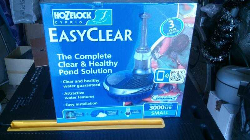 Hozelock Easyclear 3000 - Pump, filter amp UVC in one.