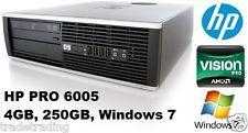 HP 6005 Pro, AMD X2 - 4 GB Ram, 250GB HDD, Windows 7 Pro Computer