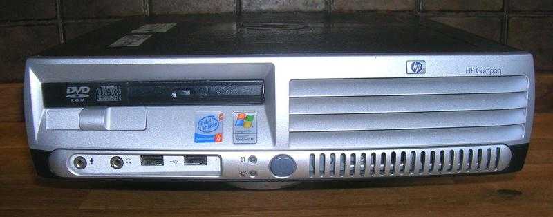 HP Compac DC7600 Small Form Factor Computer Screen Mouse and Keyboard