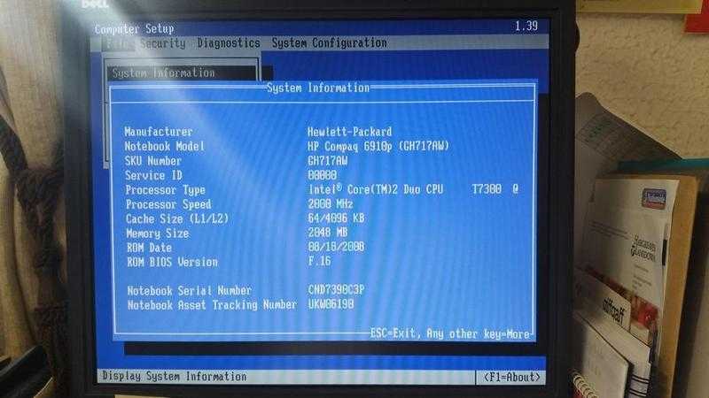 HP Compaq 6910p faulty LCD and optical drive