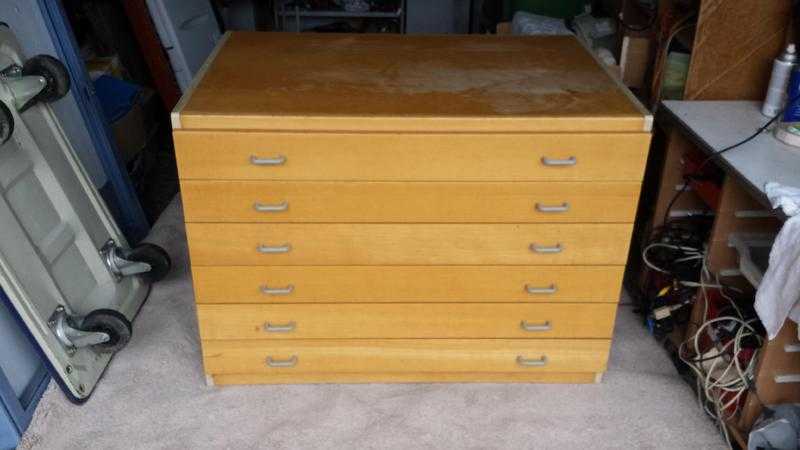 Huge 6 drawer plan chest