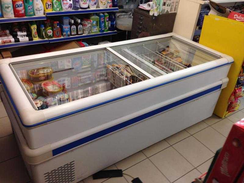 Husky commercial display display jumbo freezer