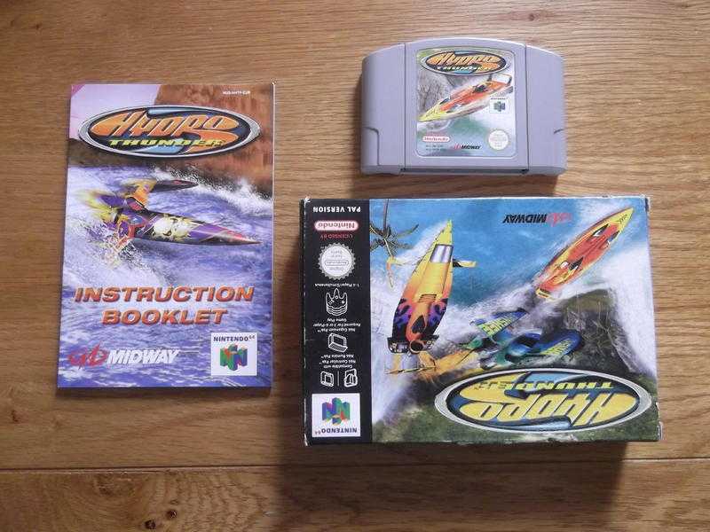 Hydro Thunder - Nintendo 64 game with original box and manual