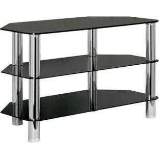 Hygena Matrix TV Unit - Black Glass