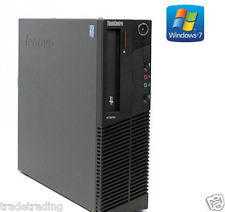 i5 WINDOWS 7 LENOVO THINKCENTER SMALL COMPUTER PC DESKTOP INTEL CORE 500GB HDD