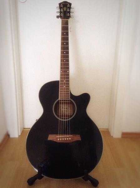 Ibanez AEG 8 E-BK-27-02 Acoustic Guitar Black