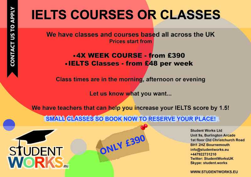 IELTS LESSONS IN BOURNEMOUTH