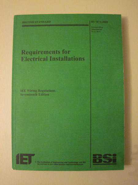 IET wiring regulations 17th edition