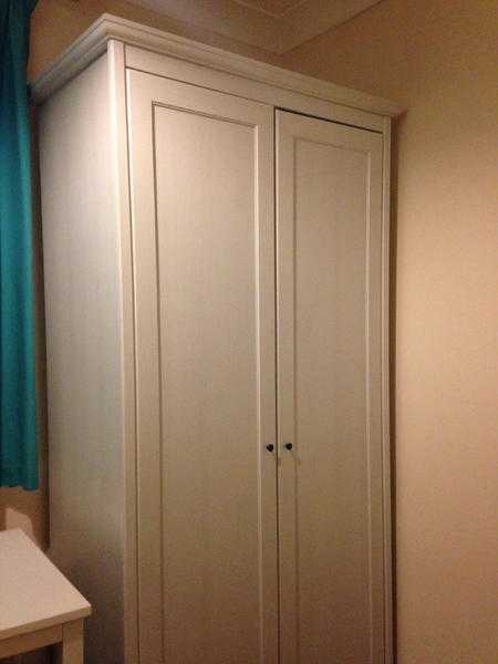 IKEA Aspelund small white wardrobe good condition with manual 20