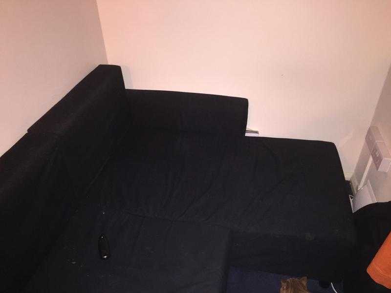 IKEA Black Sofa Bed For Sale