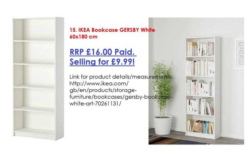 IKEA Bookcase GERSBY White 60x180 cm
