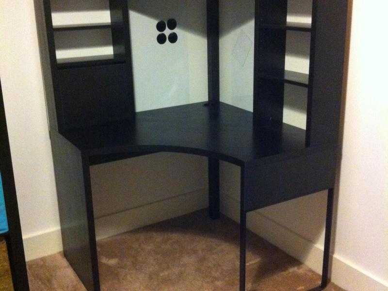 Ikea brownblack corner desk