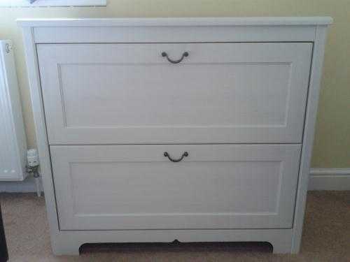 Ikea Chest of Drawers (two available) - Aspelund, in white. 15 each