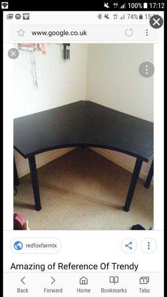 Ikea corner desk - brown