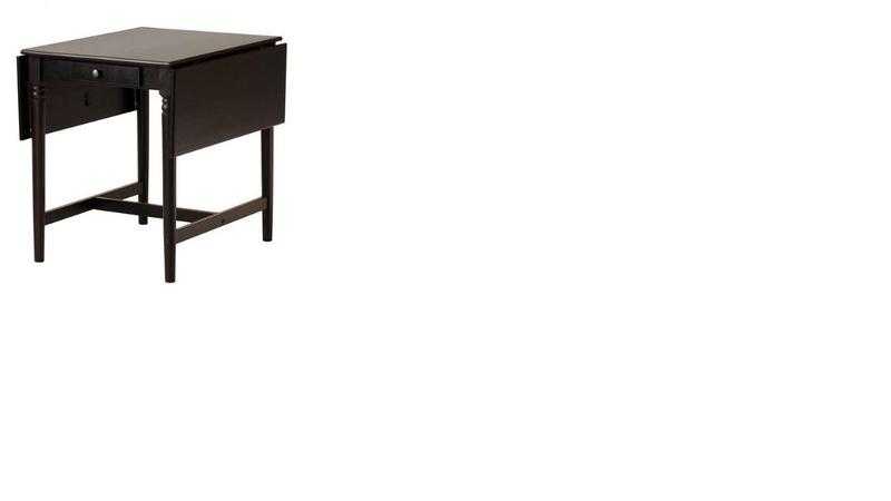 Ikea dark wood fold down table and chairs (x4)