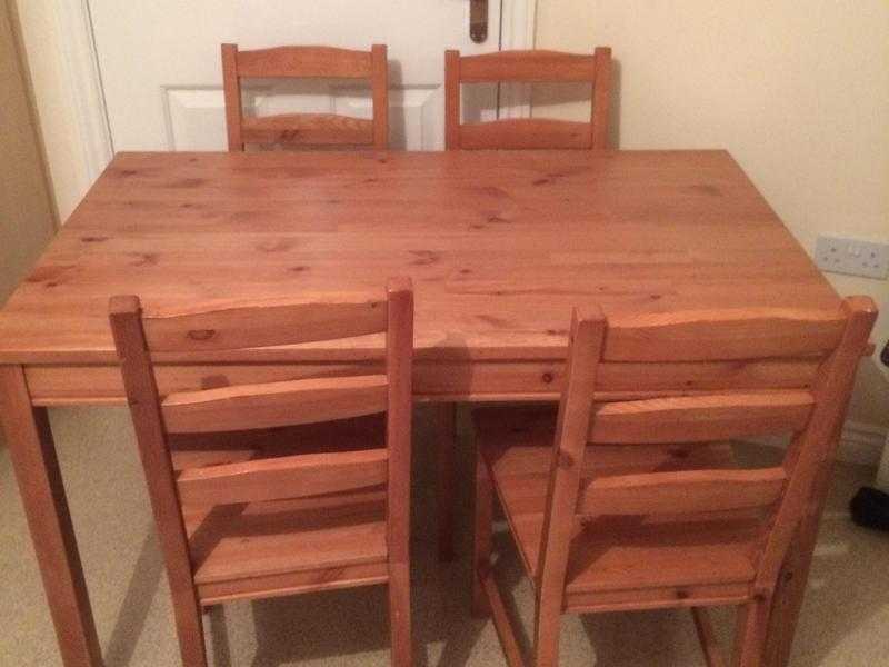 IKEA dining table and chairs