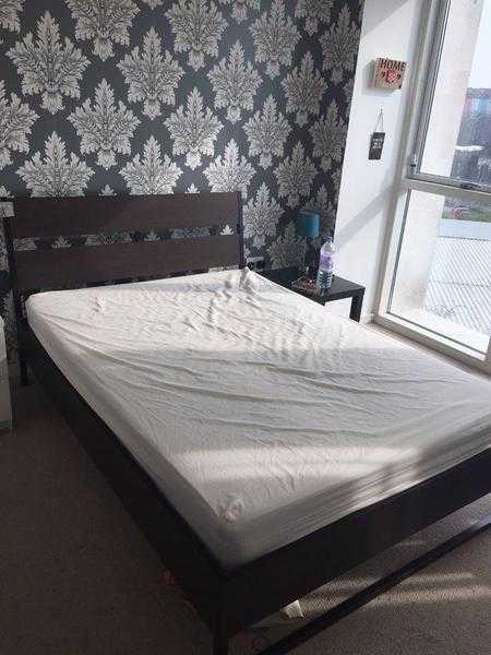 Ikea double bed and mattress