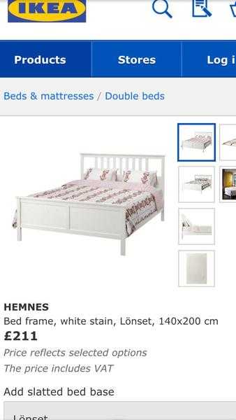 Ikea hemnes Double bed