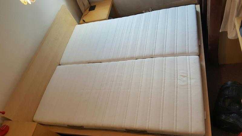 Ikea Malm super king size double bed